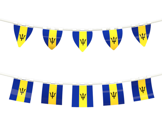 Rows of flags. Download flag icon of Barbados at PNG format