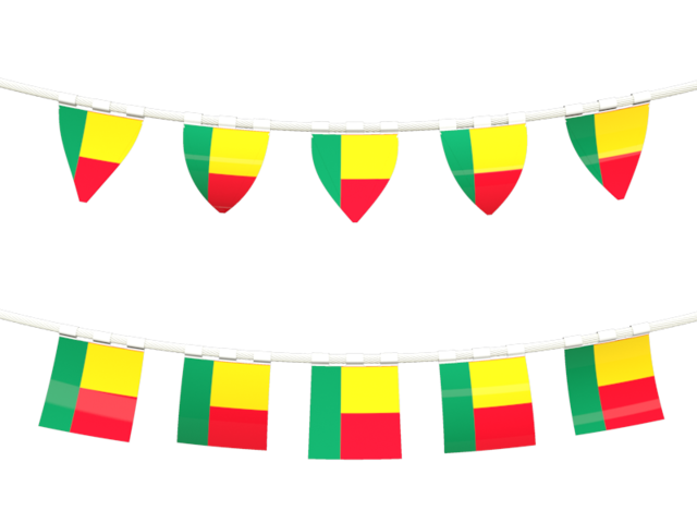 Rows of flags. Download flag icon of Benin at PNG format