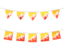 Бутан. Ряд флажков. Скачать иллюстрацию.