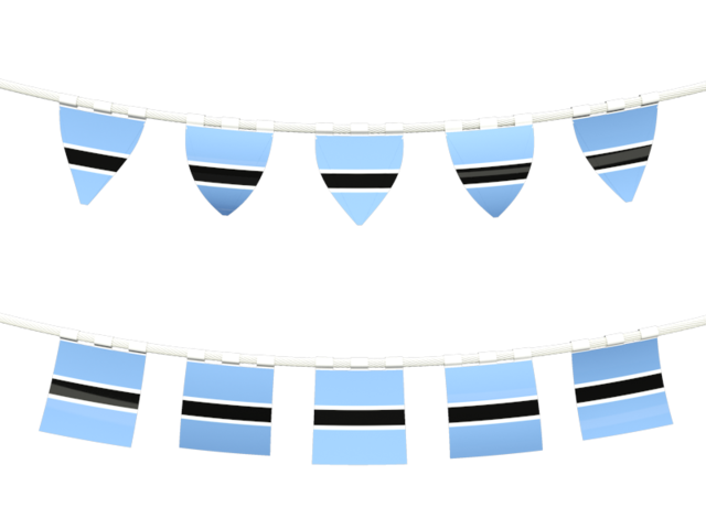 Rows of flags. Download flag icon of Botswana at PNG format