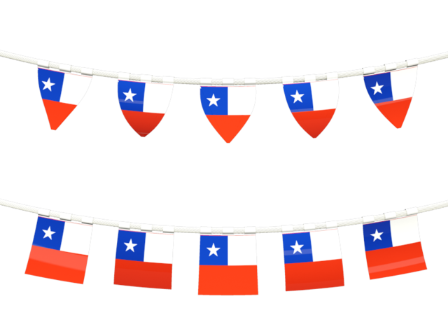 Rows of flags. Download flag icon of Chile at PNG format