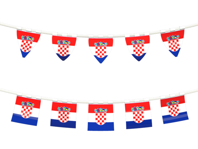 Rows of flags. Download flag icon of Croatia at PNG format