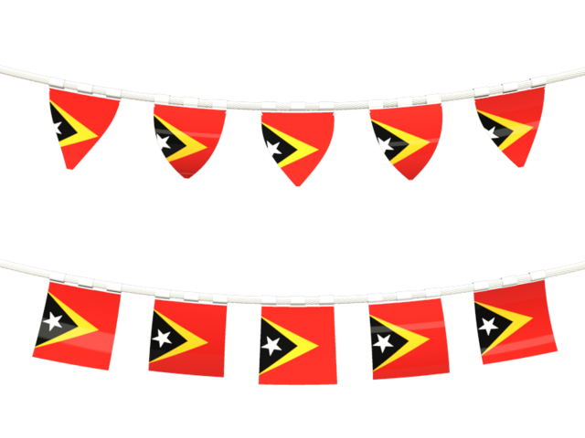 Ряд флажков. Скачать флаг. Восточный Тимор