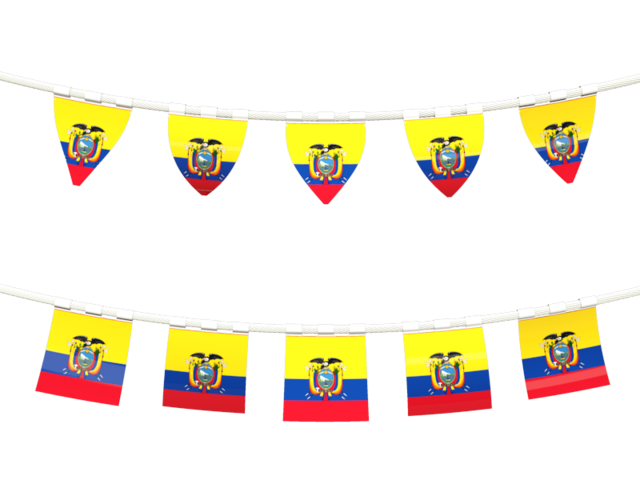 Rows of flags. Download flag icon of Ecuador at PNG format