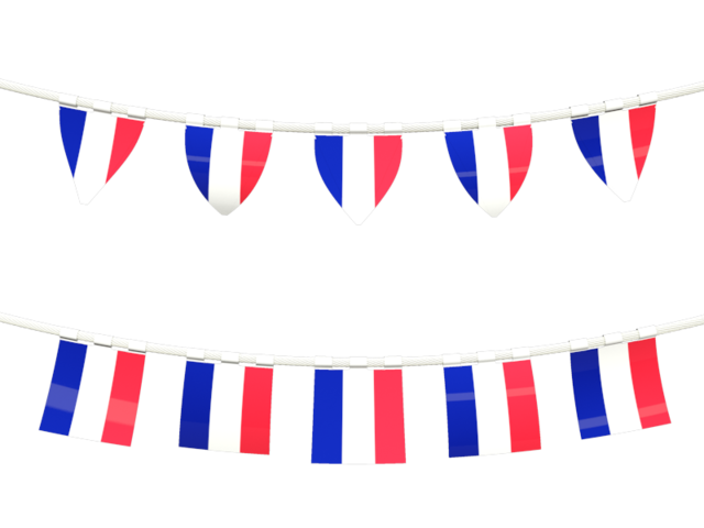 Rows of flags. Download flag icon of France at PNG format