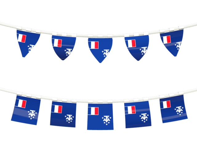 Ряд флажков. Скачать флаг. Французские Южные и Антарктические территории