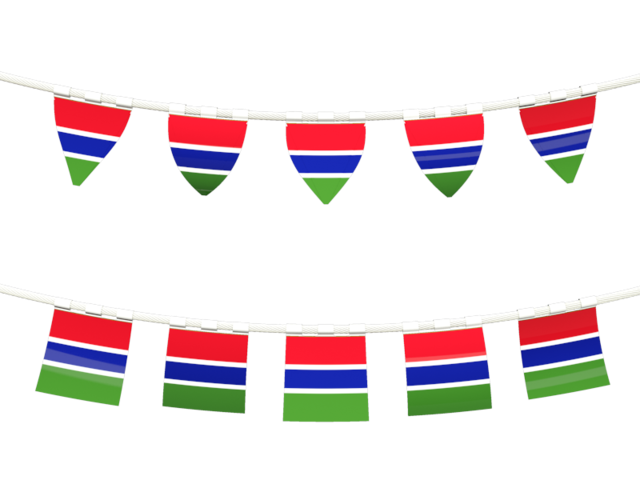 Rows of flags. Download flag icon of Gambia at PNG format