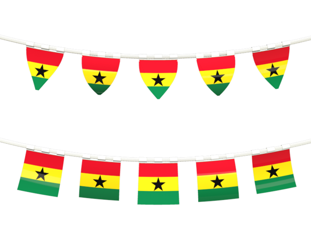 Rows of flags. Download flag icon of Ghana at PNG format