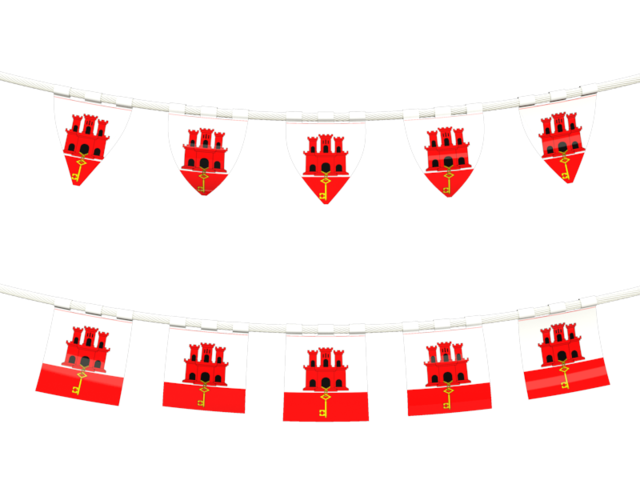 Rows of flags. Download flag icon of Gibraltar at PNG format