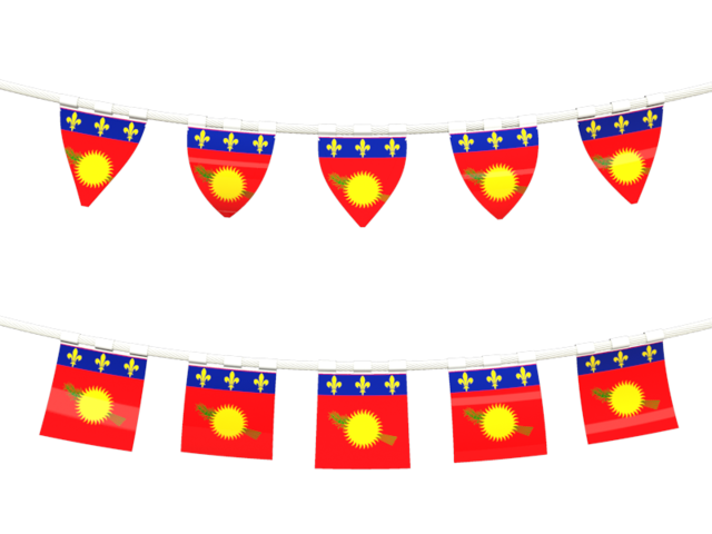 Rows of flags. Download flag icon of Guadeloupe at PNG format