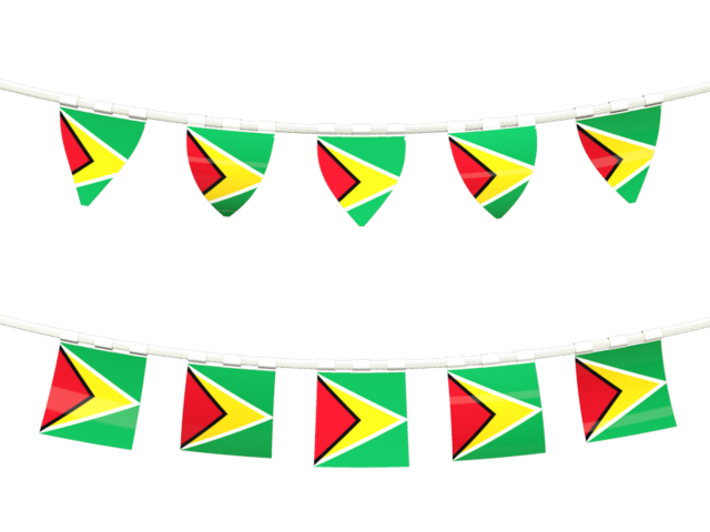 Rows of flags. Download flag icon of Guyana at PNG format