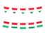 Hungary. Rows of flags. Download icon.