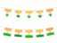 India. Rows of flags. Download icon.