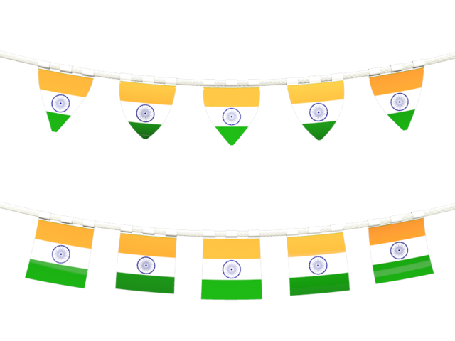 Rows of flags. Download flag icon of India at PNG format