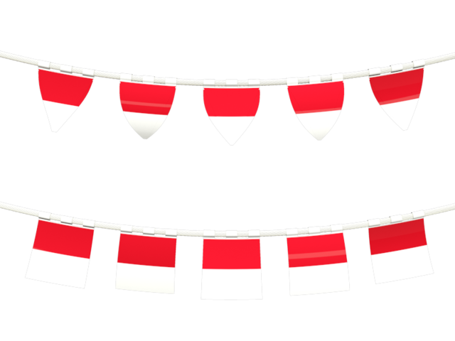 Download Rows of flags. Illustration of flag of Indonesia