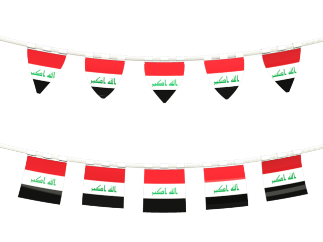 Ряд флажков. Скачать флаг. Республика Ирак