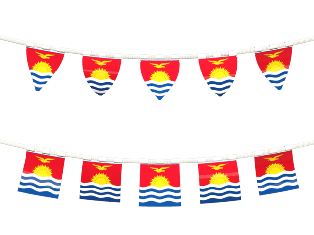 Rows of flags. Download flag icon of Kiribati at PNG format
