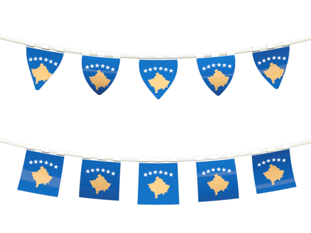 Rows of flags. Download flag icon of Kosovo at PNG format