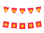 Киргизия. Ряд флажков. Скачать иконку.