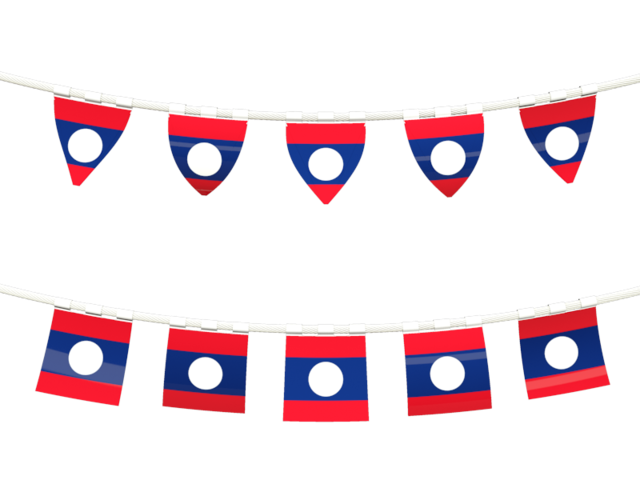 Rows of flags. Download flag icon of Laos at PNG format