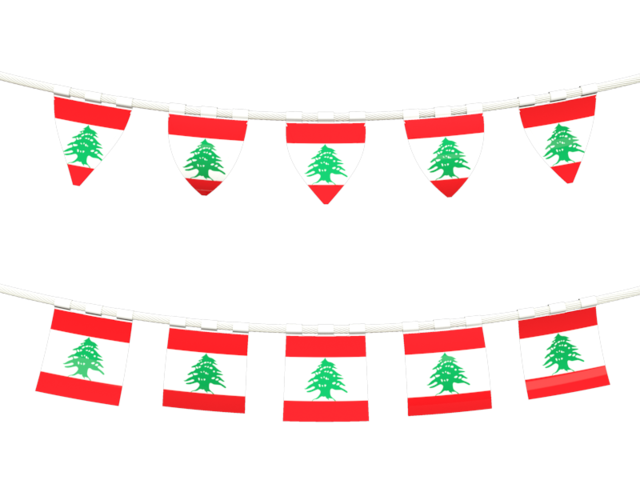 Rows of flags. Download flag icon of Lebanon at PNG format