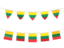 Литва. Ряд флажков. Скачать иконку.