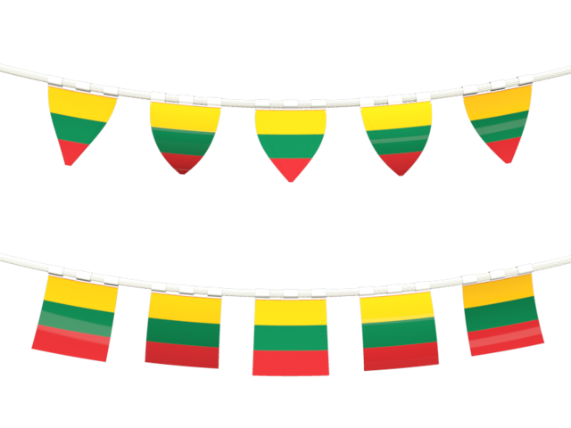 Rows of flags. Download flag icon of Lithuania at PNG format