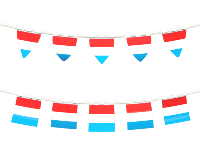 Rows of flags. Download flag icon of Luxembourg at PNG format