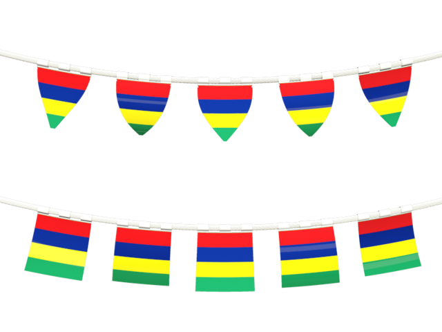 Rows of flags. Download flag icon of Mauritius at PNG format