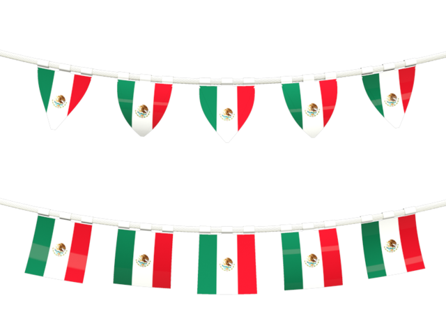 Rows of flags. Download flag icon of Mexico at PNG format