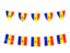 Moldova. Rows of flags. Download icon.