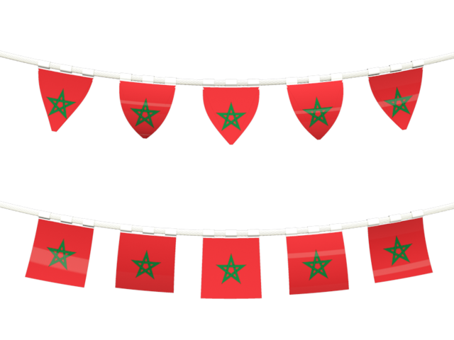 Rows of flags. Download flag icon of Morocco at PNG format