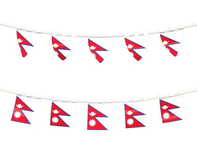 Rows of flags. Download flag icon of Nepal at PNG format