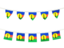 Новая Каледония. Ряд флажков. Скачать иконку.