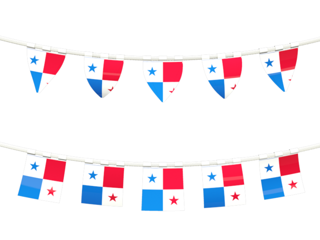 Rows of flags. Download flag icon of Panama at PNG format