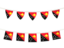 Папуа — Новая Гвинея. Ряд флажков. Скачать иконку.