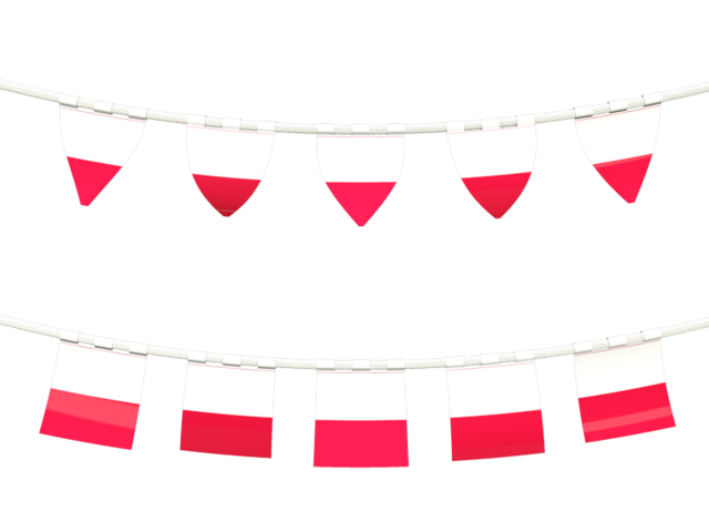 Rows of flags. Download flag icon of Poland at PNG format