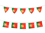 Португалия. Ряд флажков. Скачать иконку.