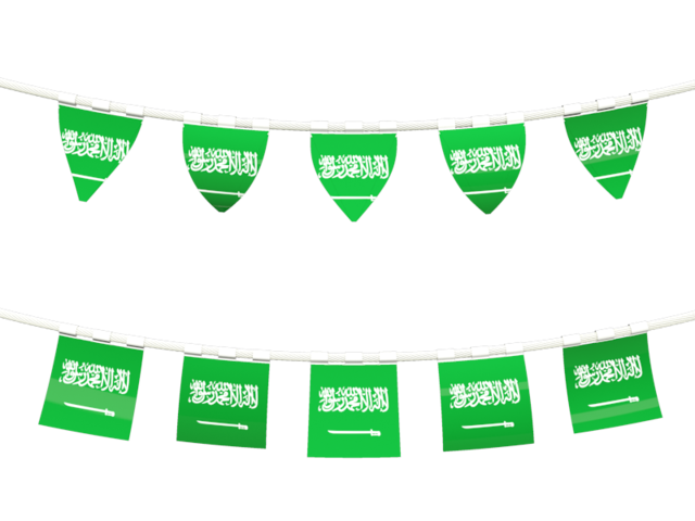 Rows of flags. Download flag icon of Saudi Arabia at PNG format