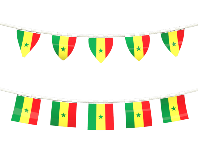 Rows of flags. Download flag icon of Senegal at PNG format