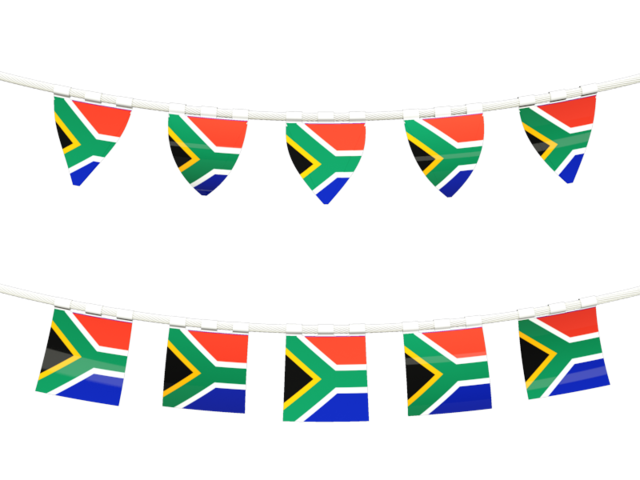 Ряд флажков. Скачать флаг. ЮАР