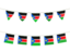 South Sudan. Rows of flags. Download icon.