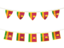 Шри-Ланка. Ряд флажков. Скачать иконку.
