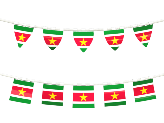 Rows of flags. Download flag icon of Suriname at PNG format