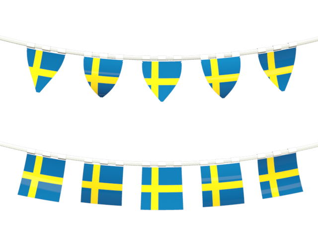 Rows of flags. Download flag icon of Sweden at PNG format