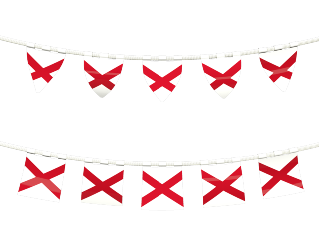 Ряд флажков. Загрузить иконку флага штата Алабама