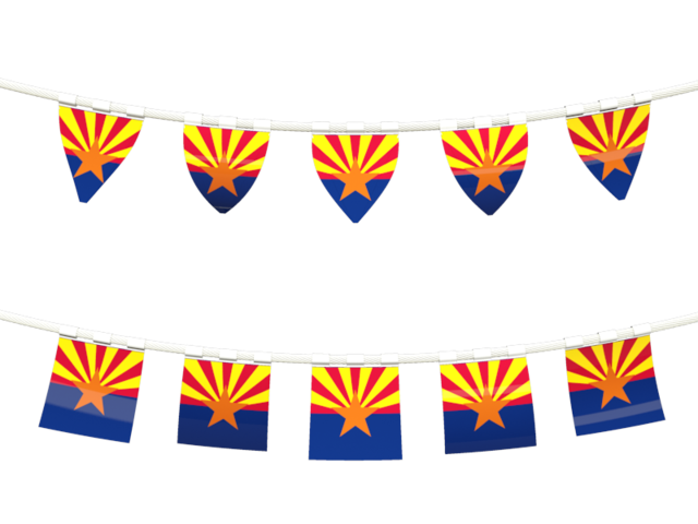 Ряд флажков. Загрузить иконку флага штата Аризона
