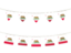 Flag of state of California. Rows of flags. Download icon
