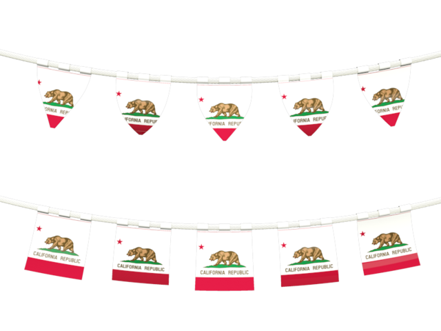 Rows of flags. Download flag icon of California