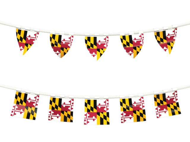 Rows of flags. Download flag icon of Maryland